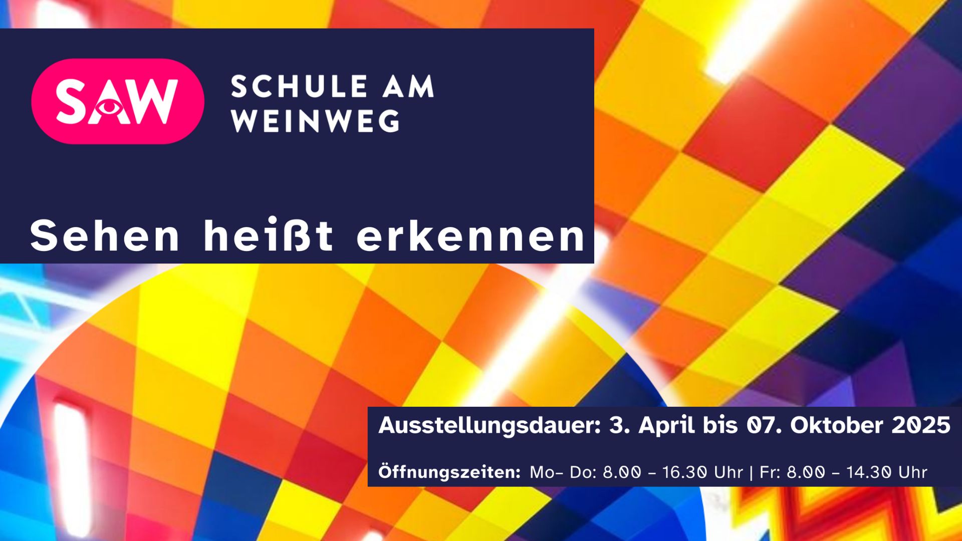 Flyer der Ausstellung „Sehen heißt erkennen“ 
