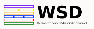 Logo der Webbasierten Sonderpädagogischen Diagnostik (WSD)