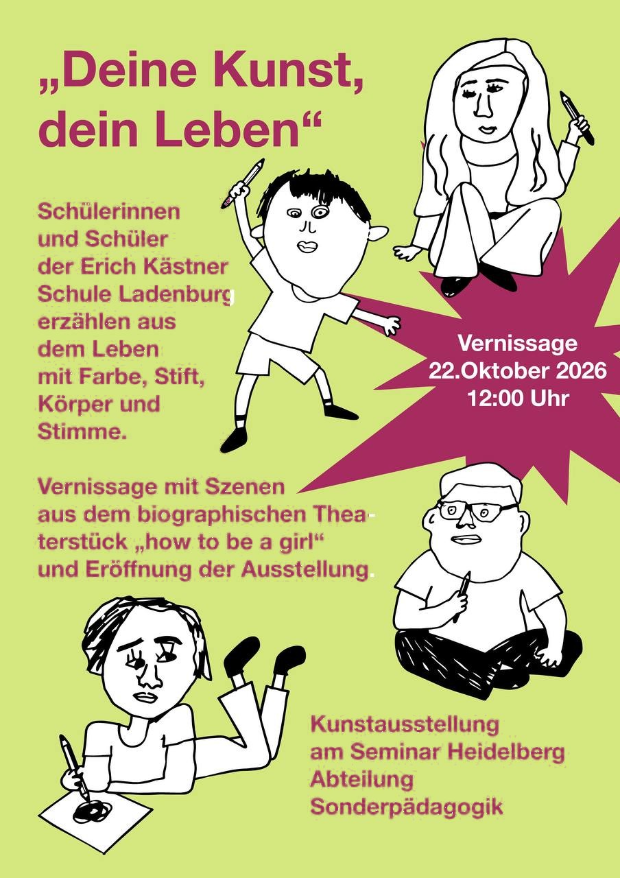 Flyer der Ausstellung „Deine Kunst, Dein Leben“ 