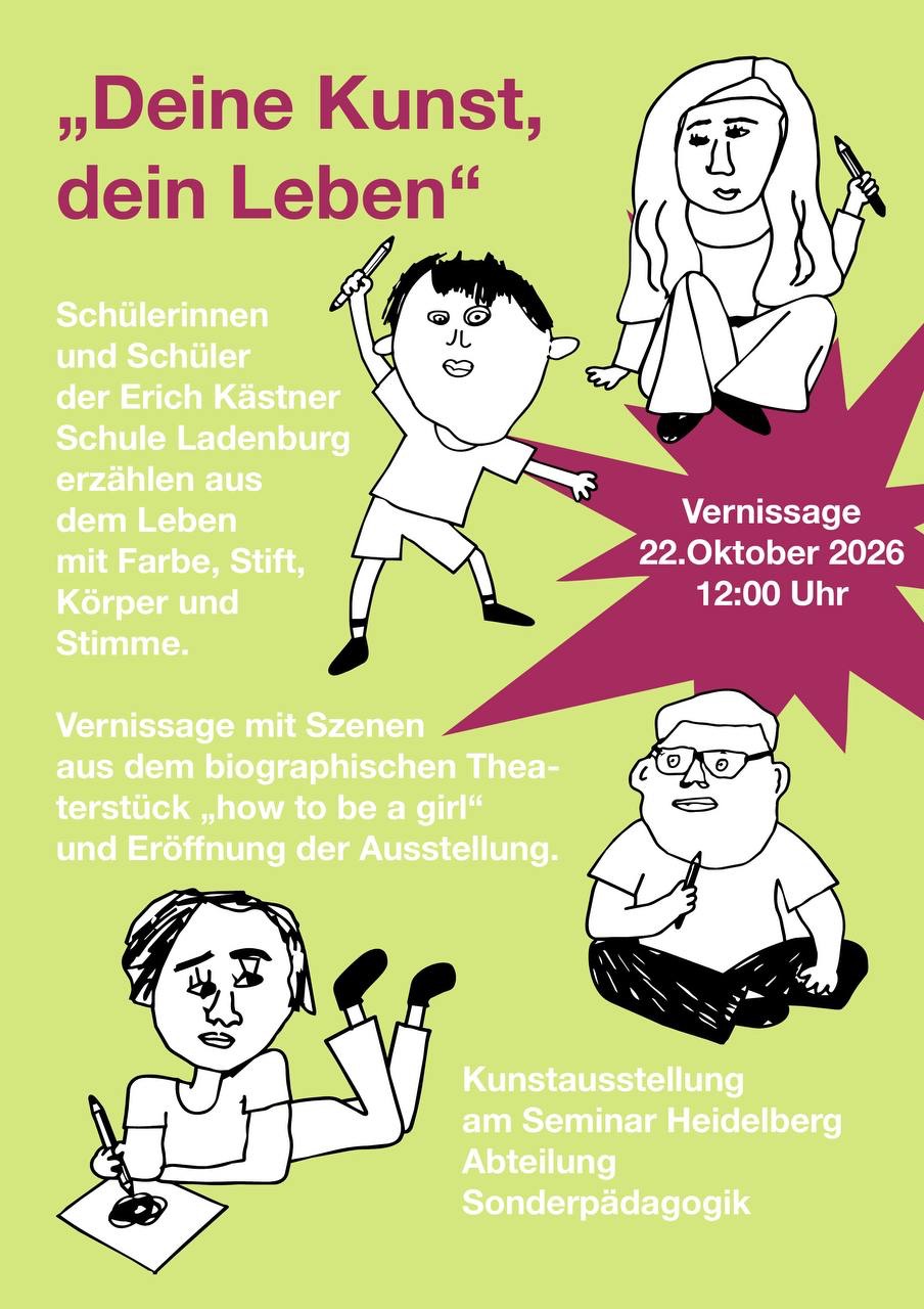 Flyer der Ausstellung „Deine Kunst, Dein Leben“ 